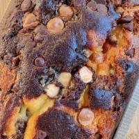 Chocolate Marble Loaf Cake · Greenlee's traditional chocolate loaf swirled in with vanilla. Topped with traditional choco...
