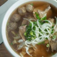 2. Combo Beef Noodle Soup · Rare Beef, Beef Meatball, Beef Brisket and Tripe.