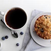 Morning Rush · small hand-roasted coffee with a freshly baked muffin or bagel & cream cheese