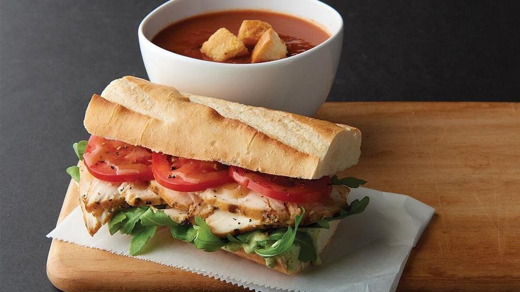 Choose Two · Choose from any* 1/2 panini, 1/2 sandwich, cup of soup, cafe salad, cafe pasta  . *premium choices may generate an upcharge at some locations