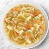 Chicken Noodle Soup · chicken, egg noodles, carrot, onion, celery