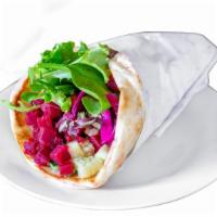 The Lite Pita · The Basics, made with: white cabbage, cucumber, beets, red cabbage.
