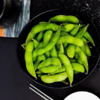 Edamame · Al dente boiled soybeans and salted. vegetarian