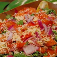 Kale Salad · Kale, Tomato, Red Onion, Croutons, Parmesan Cheese, Lemon, Balsamic Vinegar