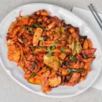 53. Oh Jing-Eo Bokk-Eum · Squid fried vegetables with spicy sauce.