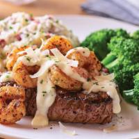 Shrimp 'N Parmesan Sirloin* · A popular take on surf 'n turf, this dish starts with a tender grilled 8 oz. USDA Select top...