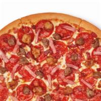 5 Meat Feast™ · CRAZY!CRAZY!™ AMOUNTS OF TOPPINGS AT THE NATION'S BEST PRICE** Large round pizza with Bacon,...