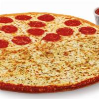 Slices-N-Stix® · Four slices of Pepperoni pizza combined with eight Italian Cheese Stix, plus Crazy Sauce®