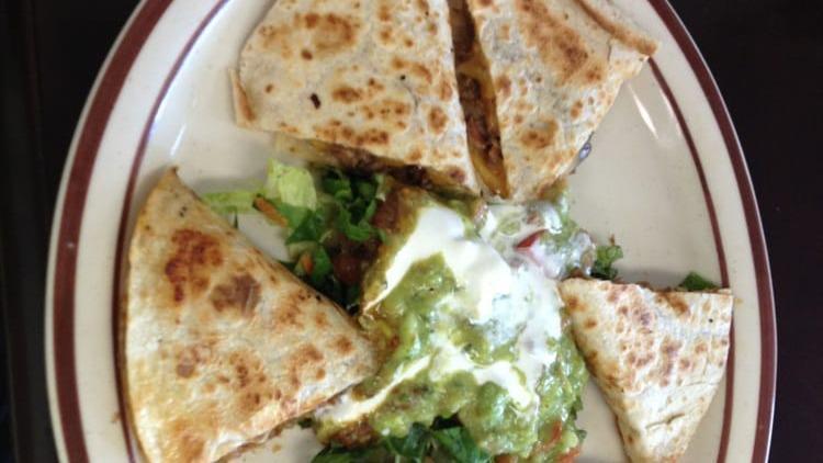 Meat Quesadilla · Filled with lots of melted Monterey Jack cheese and your choice of meat.