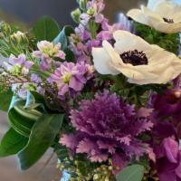 Spring Meadow · Ten stems blossoms, exotic greens, and fresh cuts of the day.
