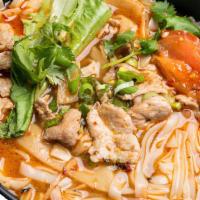 Pork Laoyou Rice Noodle Soup / 猪肉老友湯粉 · 