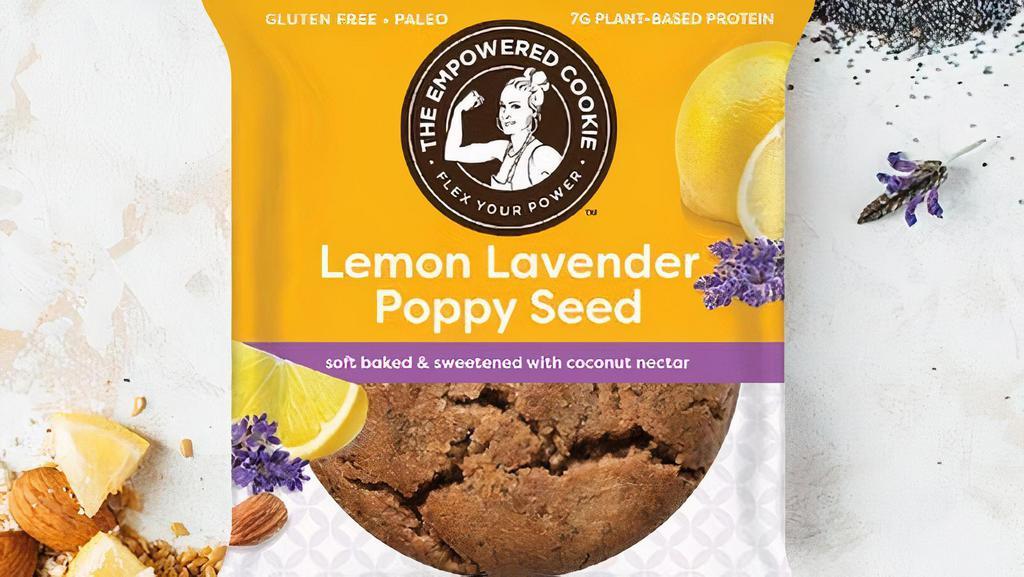 The Empowered Cookie - Lemon Lavender Poppy Seed · 🚨The Happy Vegan is collaborating with The Empowered Cookie to offer their breakfast cookies at a special price for a limited time - Try them before they're sold out!🚨

Hints of lavender compliment the bright lemon zing of this light and refreshing 
