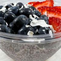 Coconut Chia Pudding (Vegan) · House-made chia pudding made with organic chia seeds, soaked overnight in coconut milk and s...