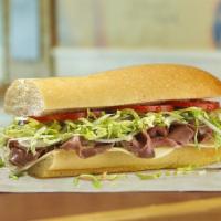 #6  Roast Beef And Provolone · All natural oven roasted top rounds!. Served Mike's Way with onions, lettuce, tomato, vinega...