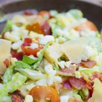 House Salad · Bibb lettuce / applewood bacon / hard boiled egg / heirloom tomatoes / garlic croutons / sha...