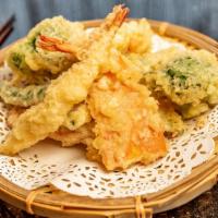 Assorted Tempura · Assorted vegetable and shrimp tempura.