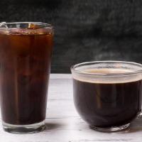 Americano · Espresso based black coffee..