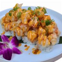 Lobster Roll · BEST-seller
NO SUBSTITUTION, INGS: California roll topped with Deep Fried Popcorn Lobster wi...