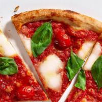 Red Vine Half 11-Inch Pizza + Choice Of Side · Our Chef’s signature recipe includes fresh mozzarella, cherry tomatoes, parmesan, basil, red...