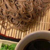 Su soba · Just soba noodles and broth for you to add toppings to or enjoy as they are