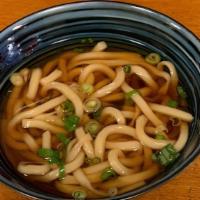 Su udon · Just udon noodles and broth for you to add toppings to or enjoy as they are