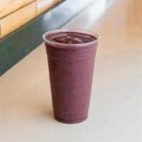Cranberry Blast Smoothie · Cranberry juice, banana, blueberry, and frozen yogurt.