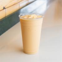 Orange Cream Specialty Smoothie · Orange juice, banana, orange sherbert, and frozen yogurt.