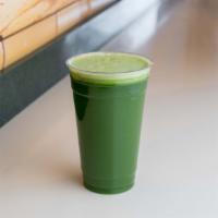 7. Green Day Juice · Kale, spinach, celery, cucumber, apple, and lemon (natural multi-vitamin).