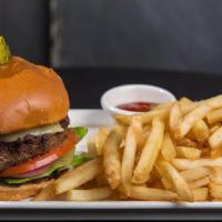 Brewhouse Cheeseburger · Lettuce, tomatoes, onions, pickles, mayo & choice of cheese