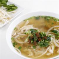 Organic Chicken Pho · Gluten-free. Intense chicken-flavored bone broth accented by aromatic roasted herbs and topp...