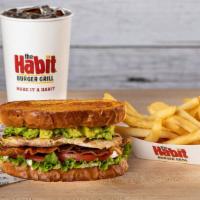 #8 Chicken Club Sandwich Meal · Includes fries & a regular drink