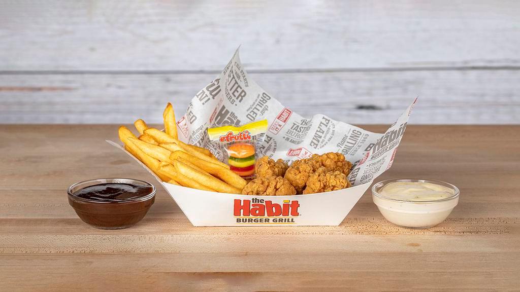 Kids Crispy Chicken Bites · All-natural chicken double breaded in our signature spices