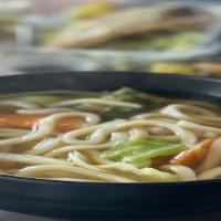 Vegetable Udon · Thick wheat flour noodles.