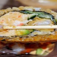 Shrimp Tempura Roll · Fried shrimp, crab, avocado, cucumber.