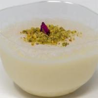 Orange Blossom Milk Pudding · Organic milk pudding flavored with orange blossom water.