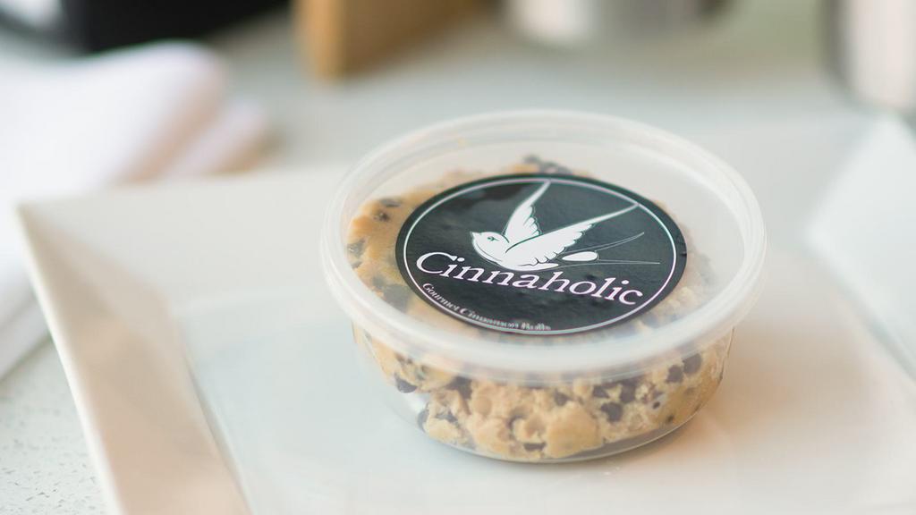Cookie Dough Tub · 8 oz container of our homemade chocolate chip cookie dough. Four servings per container.