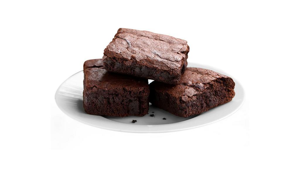 Brownies · Homemade fudge style brownie.