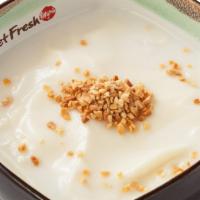 Hot Almond Soup Tofu Pudding · Contains peanut allergen, SEASONAL. 441 Kcal.