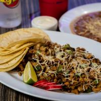 Mixed Alambre / Alambre Campechano · Steak, pork, sausage, mixed with grilled onions, bell peppers, and cheese / Asada, al pastor...