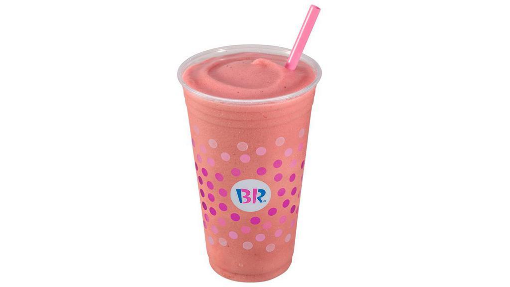 Smoothie · Refreshing frozen treat made with real pureed fruit and fat free vanilla frozen yogurt.