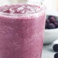 Energizer · Strawberries, raspberries, blueberries, and banana. Comes with frozen yogurt.