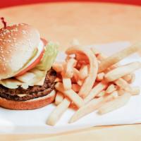 Double Burger with Fries · Half pounder burger with fries (pre-cook weight)