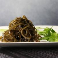 16. Black seaweed with chili  oil · Spicy.