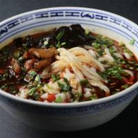 30. Qishan spicy and sour pork noodle soup · Spicy.