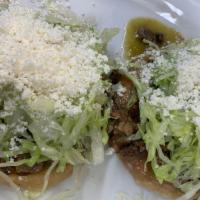 Sope · With choice of meat, beans, lettuce and cheese