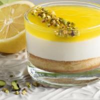 Coppa Limone · Sponge cake soaked in lemon juice followed
by vanilla flavored cream, topped with lemon
sauc...