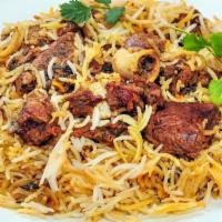 Goat Biryani-Michelin Stars Taste · #Goat #Biryani: Basmati rice infused with saffron, richly flavored with Indian herbs & spice...