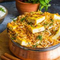 Paneer Biryani-Michelin Stars Taste · Basmati rice infused with saffron, richly flavored with herbs and spices; cooked with Indian...