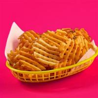 Jalapeño Cheese Fries · Crispy Classic Waffle Fries  doused in Jalapeño Cheese.