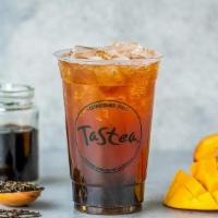 Bootea Shaker · mango, peach & pineapple tea with black jelly